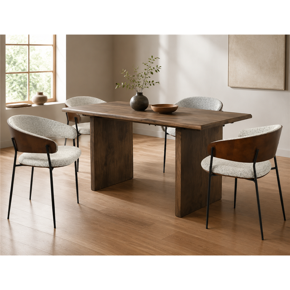 Обеденный стул Olvena 105 grey, H77x62x57cm, высота сиденья 46cm