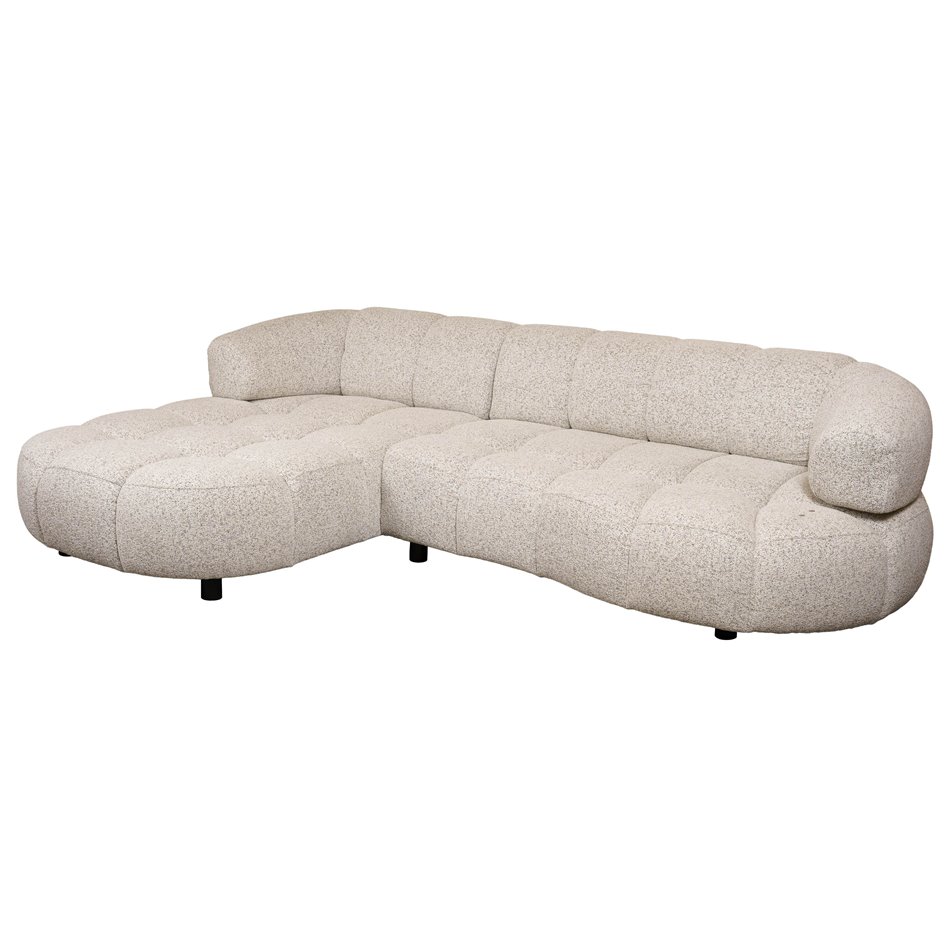 Corner sofa Welpa, left corner, Puente 06, H79x284x183cm, seat height 46cm