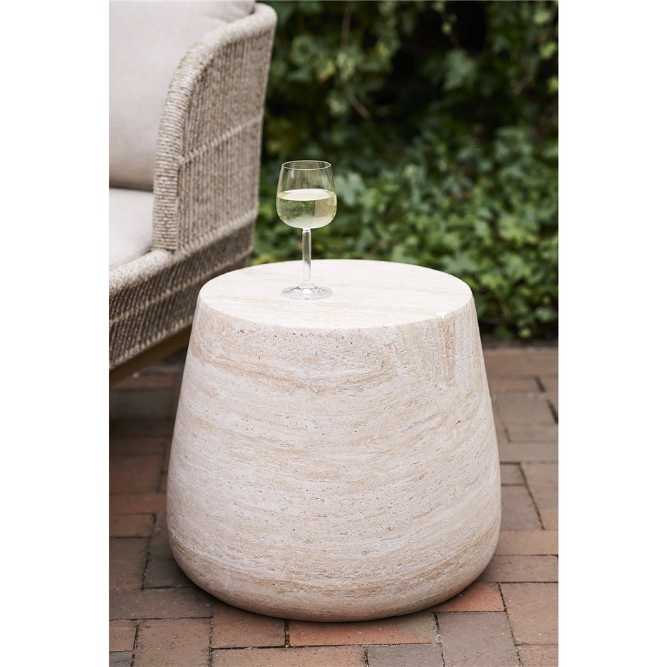 Side table Bonn natural, D47.5cm H41cm
