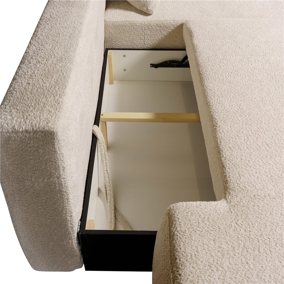 Corner sofa Figo R, right side, sleeping function, Abriamo 03, H90x300x190cm