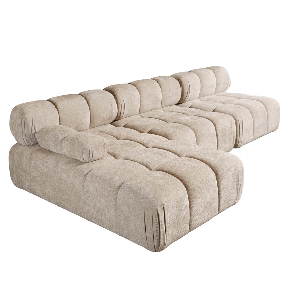 Corner sofa Selia L, left side, Vibe 08, H70x285x160cm