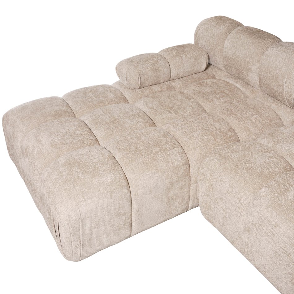 Corner sofa Selia L, left side, Vibe 08, H70x285x160cm