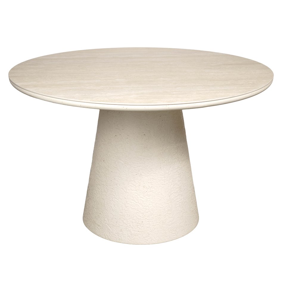 Dining table Tilly Art, sintered stone/MDF, D120cm H76cm