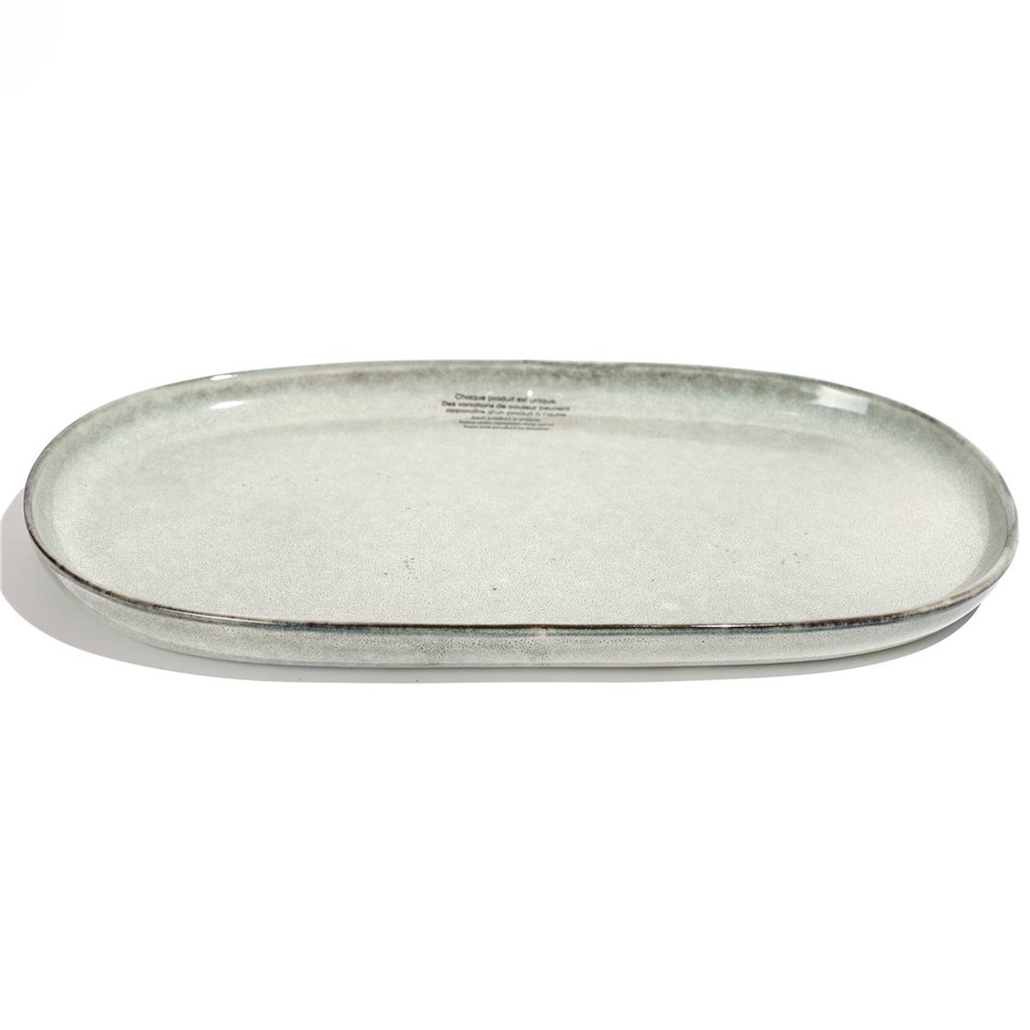 Plate Terre, ceramic, 30x18cm H2cm