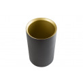 Wine cooler SS, black/golden, H19 D12cm