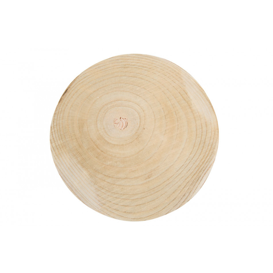 Tray, wooden, D30x3cm