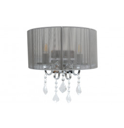 Wall lamp MARI, silver colour, E14 2x40W, H36x35cm
