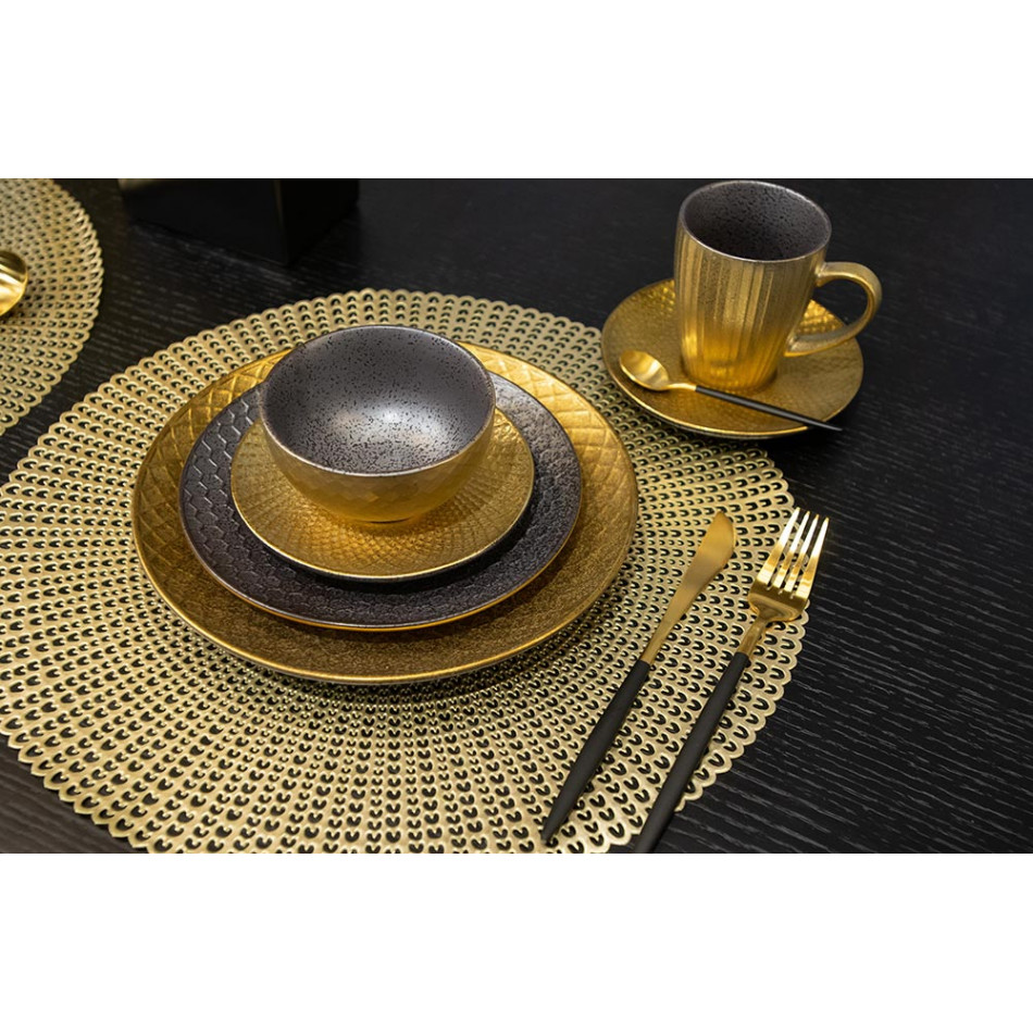 Placemat Aila, golden, D-41cm