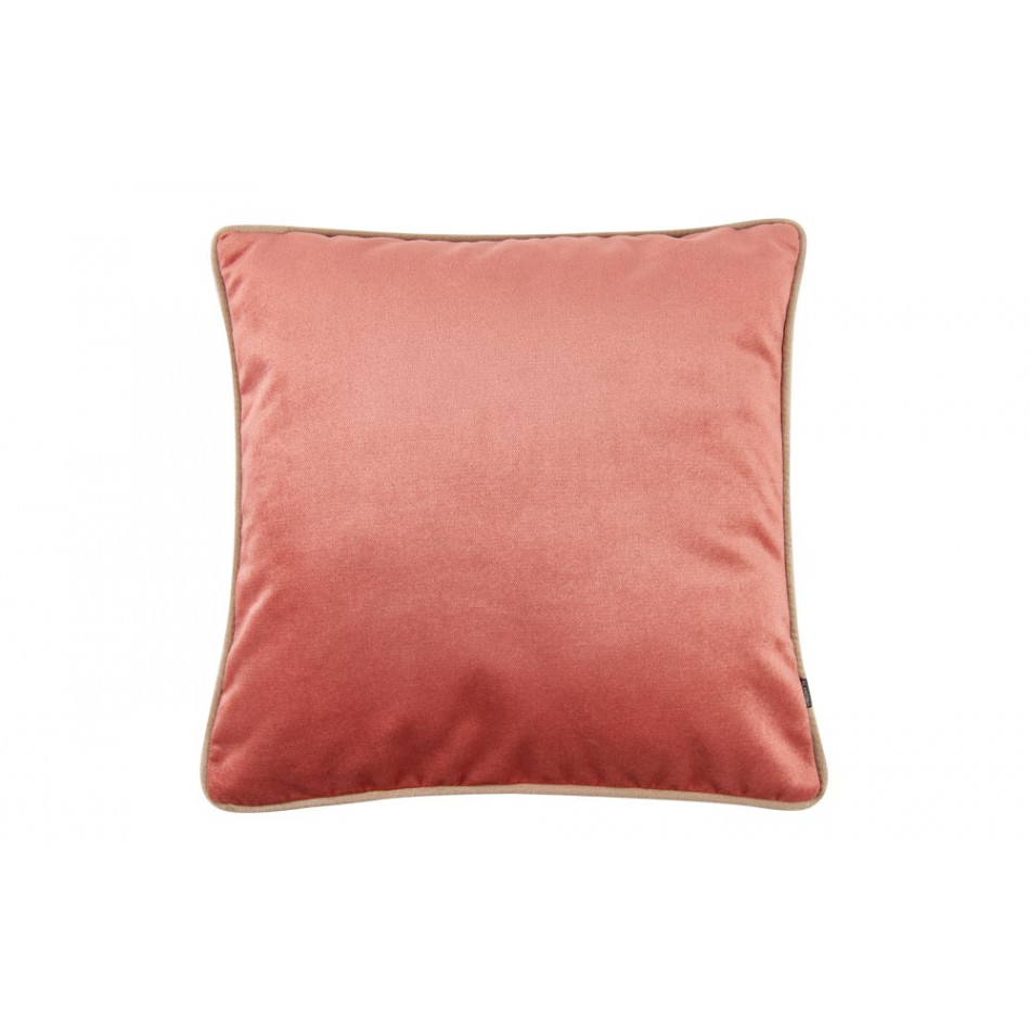 Декоративная наволочка Fuego 151 с отделкой, розовая, 45x45см