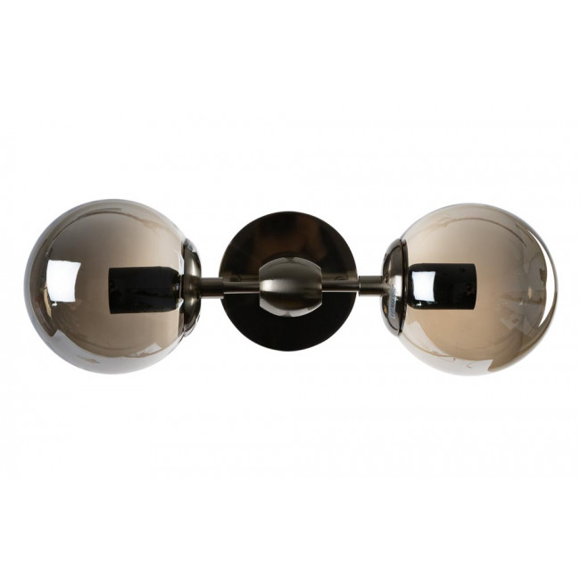 Wall lamp Richard, nickel E27 2x60W, 15x20x35cm