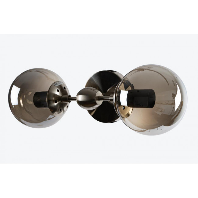 Wall lamp Richard, nickel E27 2x60W, 15x20x35cm