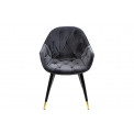 Chair Salorino, grey, 83x60x61cm, seat H-43cm