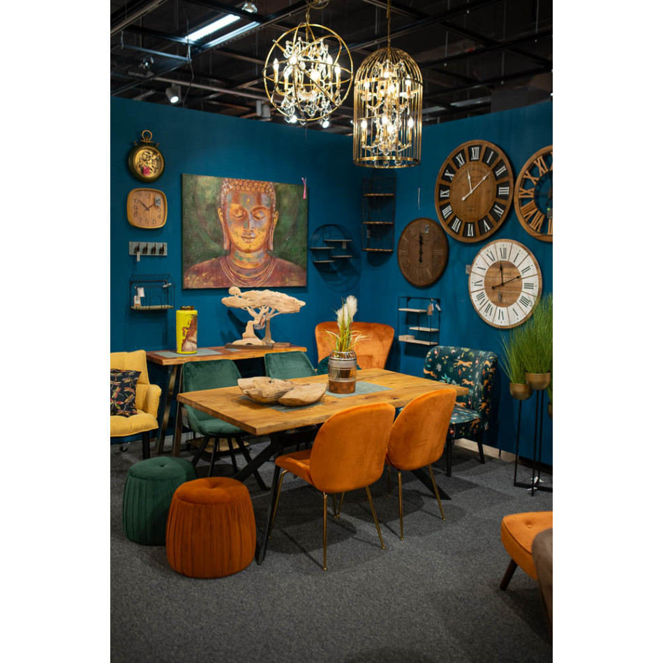 Dining table Trivero, oak hardwood, 160x85cm h75cm