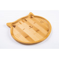 Bamboo plate/tray Cat, 20x17x1.2cm