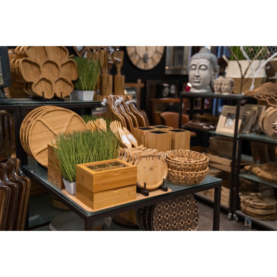 Bamboo plate/tray Cat, 20x17x1.2cm