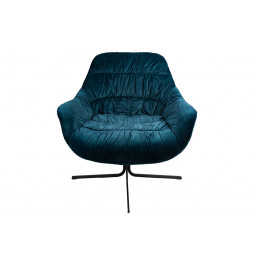 Kėdė SILANDRO, sukama, mėlynos sp., 83x76x79cm, 83x76x79cm, sėdimosios dalies aukštis 47cm