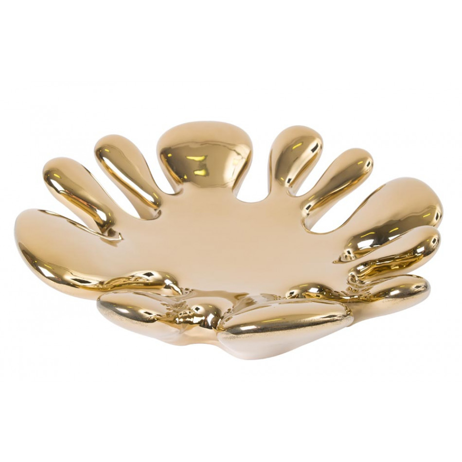 Decor Wilky, gold colour, 38x38x8.7cm