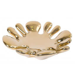 Decor Wilky, gold colour, 38x38x8.7cm