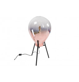 Настольная лампа Rodonda, розовое золото, E27 60W, D30 H62cm