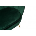 Double armchair Shell, dark green, 85x129x85cm, seat height 43cm