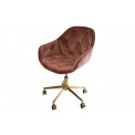Biuro kėdė SLORINO, rožinės sp., 58x62x78-88cm sėdimosios dalies aukštis 44-54cm