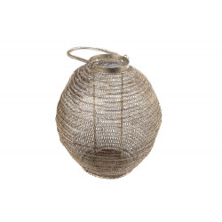 Lantern Lita, silver antique colour, H32cm, D30cm