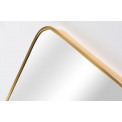 Wall mirro Idena, gold colour, 50x50cm