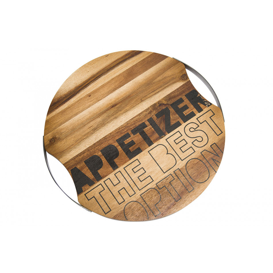 Acacia wood plate Appetizer, 35.4x35x3cm