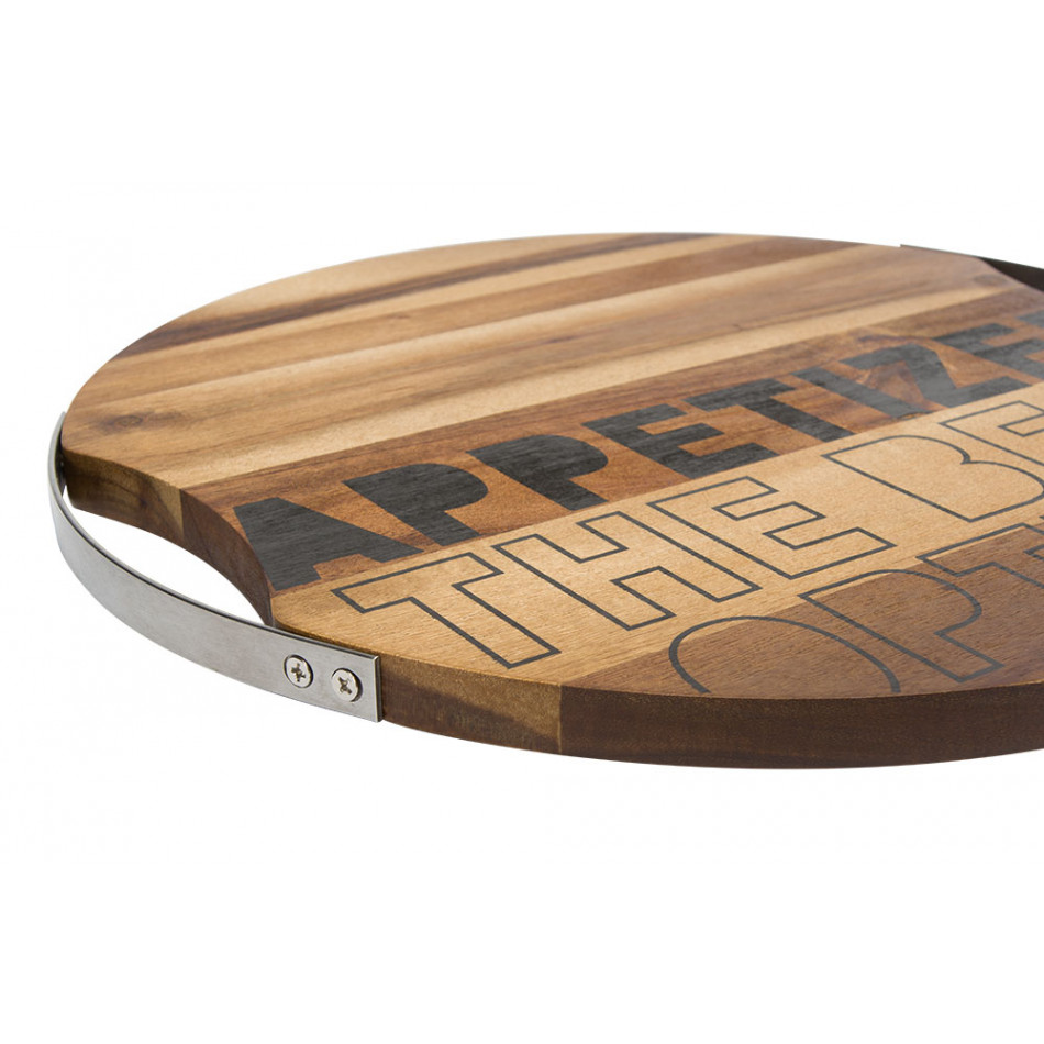 Acacia wood plate Appetizer, 35.4x35x3cm