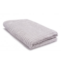 Bamboo towel Stripe, 70x140cm, light grey colour, 550g/m2