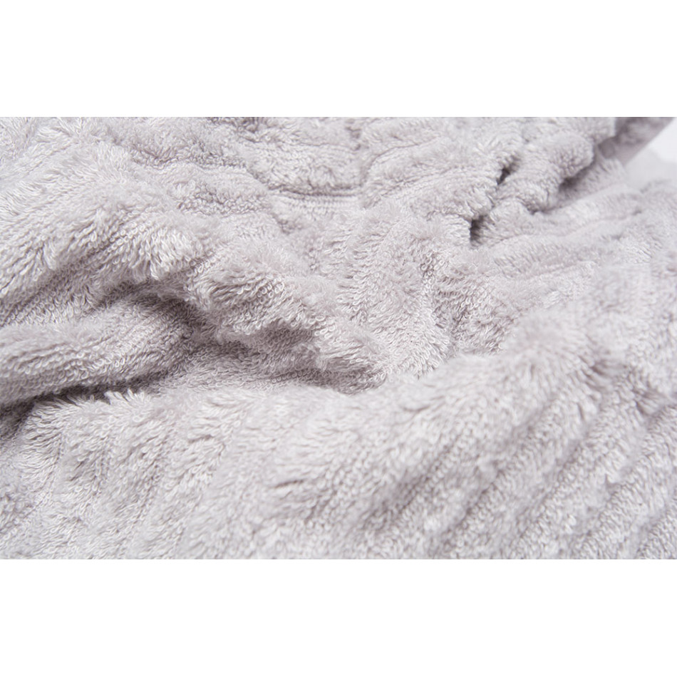 Bamboo towel Stripe, 70x140cm, light grey colour, 550g/m2