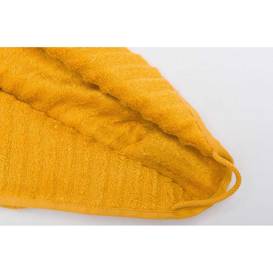 Bamboo towel Stripe, 70x140cm, yellow colour, 550g/m2