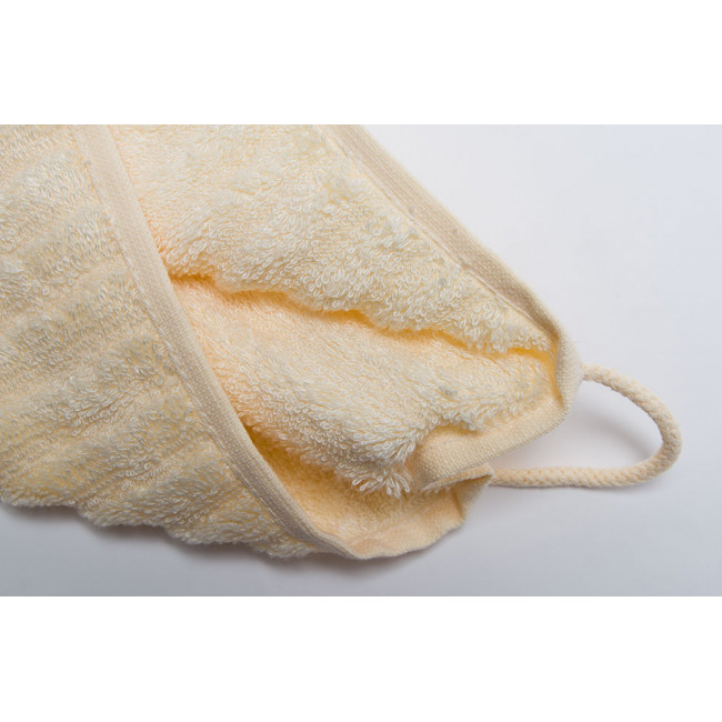 Bamboo towel Stripe, 30x50cm, cream colour, 550g/m2