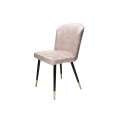 Kėdė TALBERG, smėlio sp., aksomas, 48x47x86cm, sėdimosios vietos aukštis 49cm
