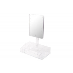 Mirror with LED Selena, 28x16xH38cm 