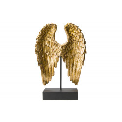 Decorative figure Wing, gold colour, 8x21x30cm