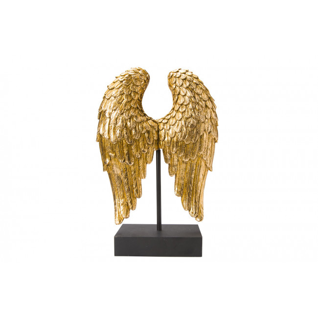 Decorative figure Wing, gold colour, 8x21x30cm