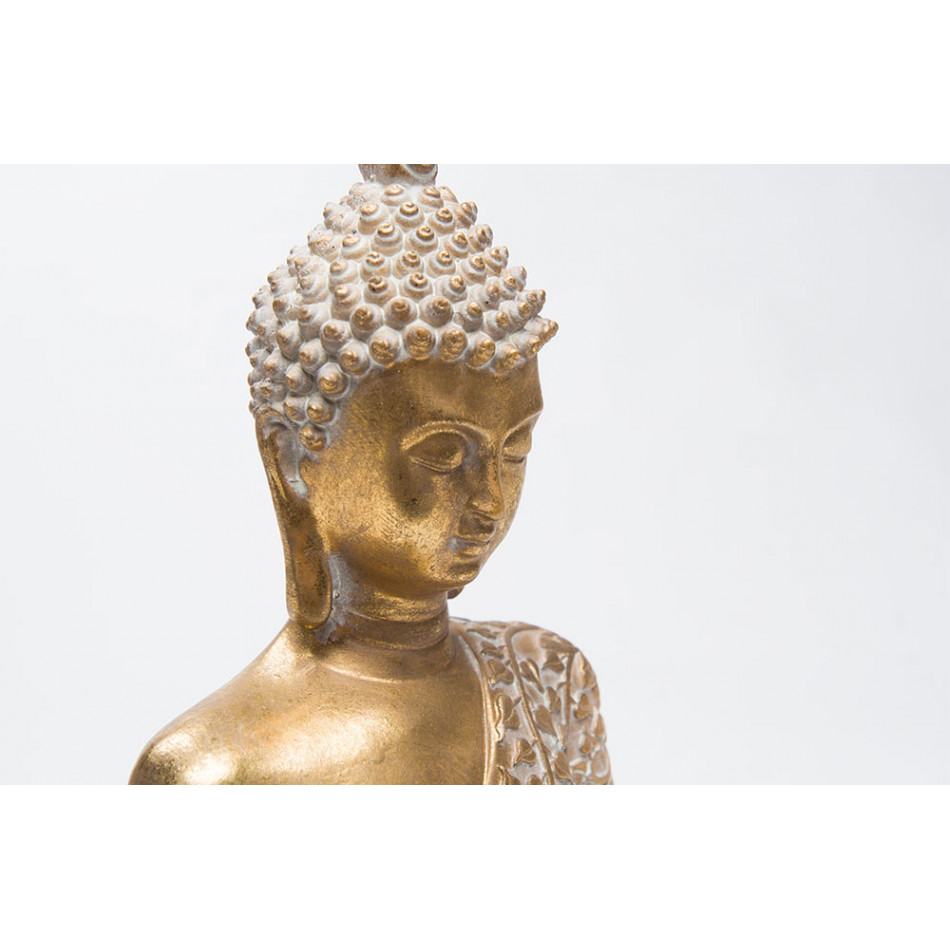 Decor Buddha, gold colour, 17x24x11cm