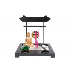 Decor Buddha garden, 22x22x23cm