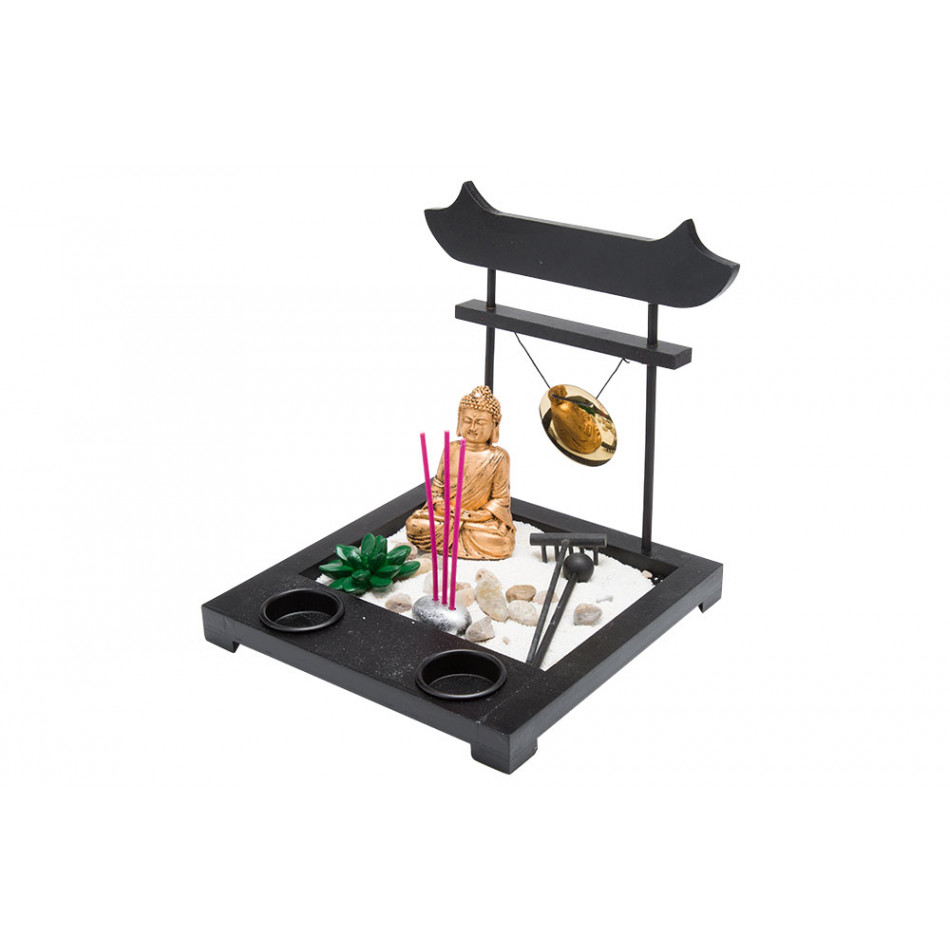 Decor Buddha garden, 22x22x23cm