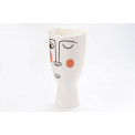 Flower pot Face, porcelain, H21.5xD10.4cm