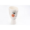 Flower pot Face, porcelain, H21.5xD10.4cm