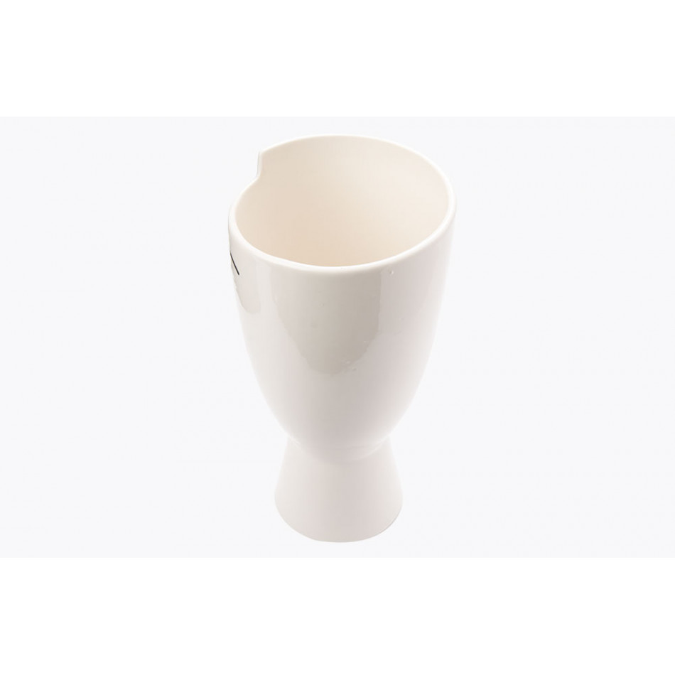 Flower pot Face, porcelain, H21.5xD10.4cm
