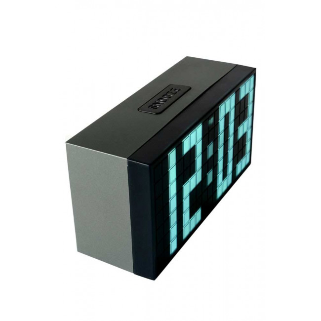 Digital alarm clock Time Block, h8.4x16x6cm