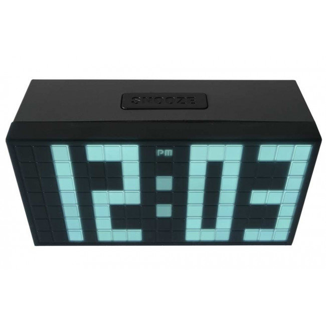 Digital alarm clock Time Block, h8.4x16x6cm