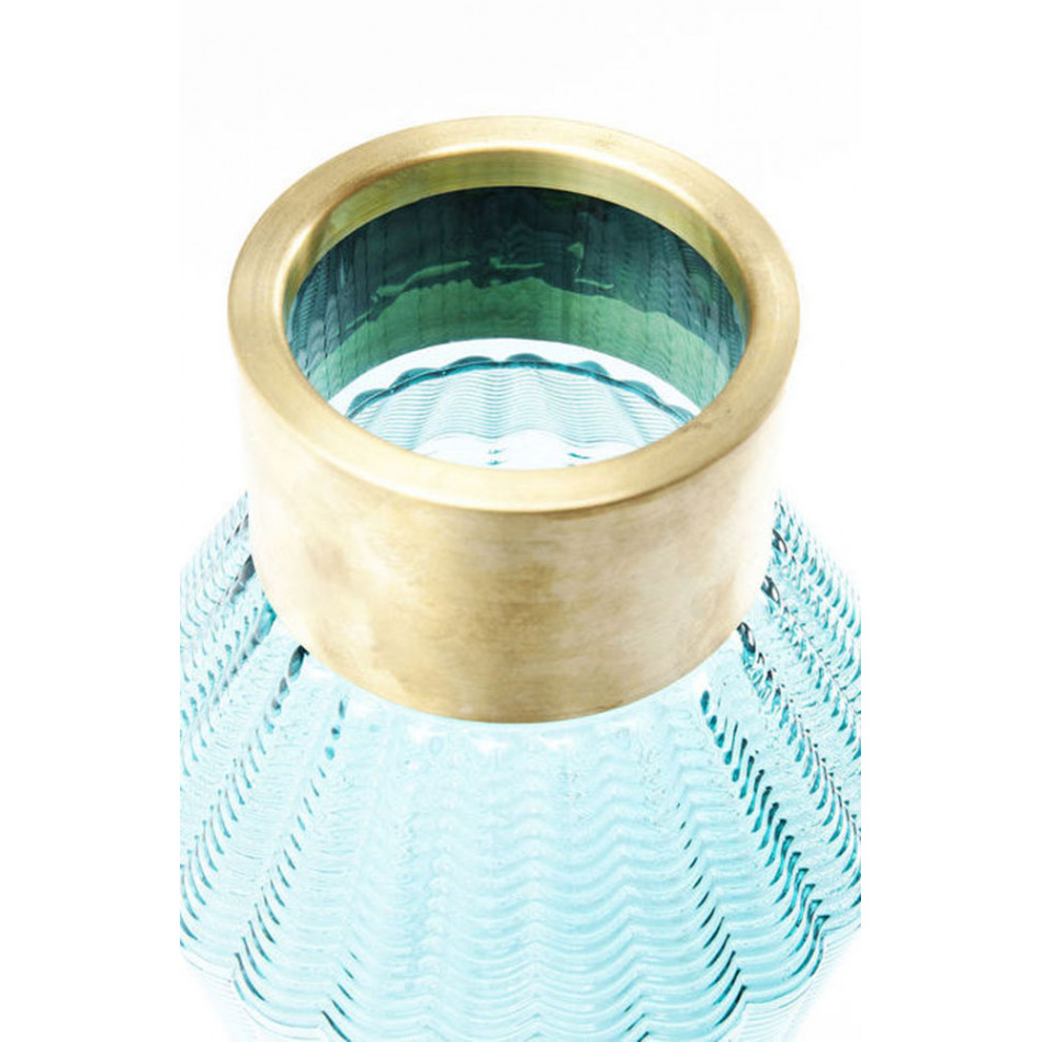 Vase Barfly, light blue, glass, H43cm