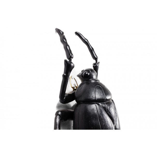 Wall decoration Plant Beetle Matt Black, 26x14.5x8cm