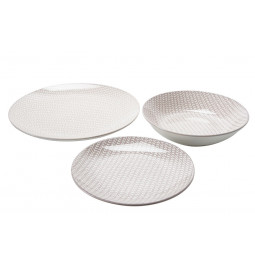 Tableware set, 18 pcs., ceramic, D27cm, D20cm