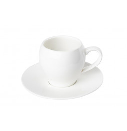 Porcelain Espresso Cup with saucer, h7cm, D12.8cm, 150ml