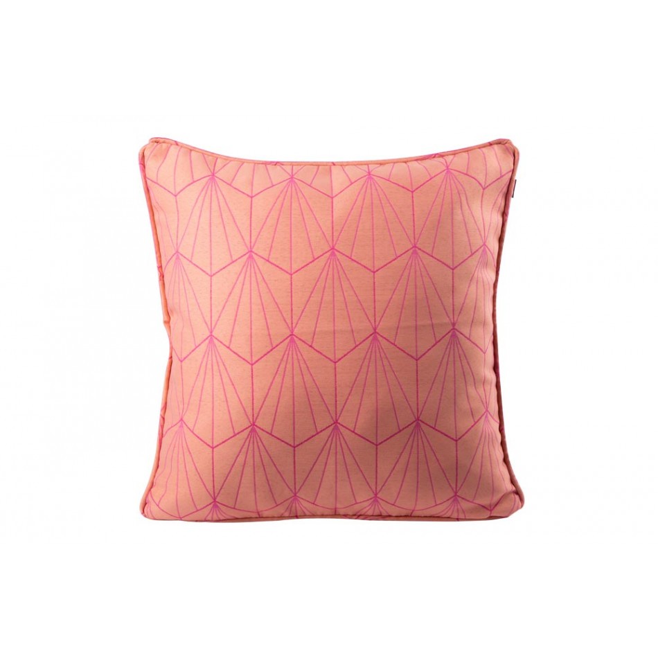 Декоративная наволочка Delirium 2, лососевого цвета с отделкой, 45x45см